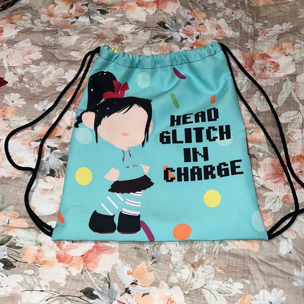 Wreck it Ralph drawstring bookbag